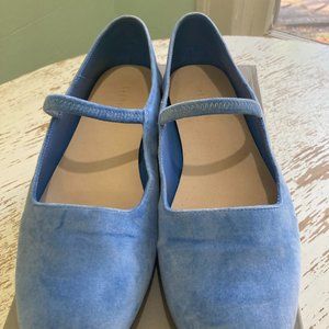 Everlane Mary Jane Flats- Light Blue